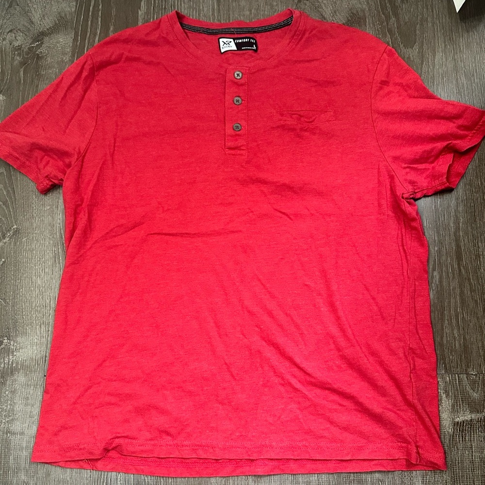 Men's X-RAY Red Comfort Shirt Size Large